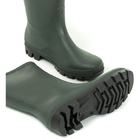 STIVALI DA LAVORO PVC BASSO GOMMA VERDE IMPERMEABILI AGRICOLTURA
