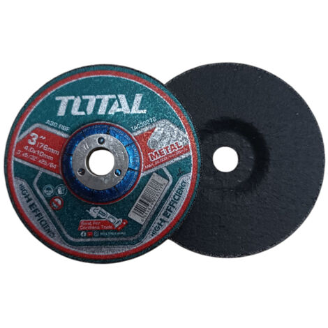 DISCHI ABRASIVI DA SBAVO SMERIGLIATRICE FLEX FERRO METALLO 5pz 76mm TOTAL