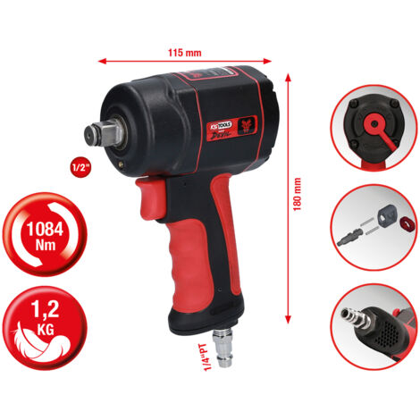 AVVITATORE PNEUMATICO PISTOLA PNEUMATICA A IMPULSI 1/2″ 1084Nm MINIDEVIL KSTOOLS