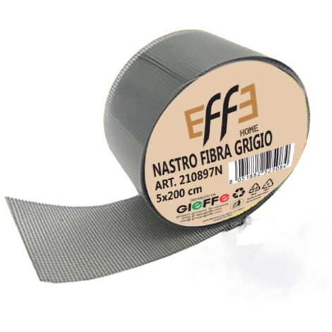 NASTRO RIPARA ZANZARIERE RETE ZANZARIERA FIBRA ADESIVO GRIGIO 5cm x 2m EFFE (1/4)