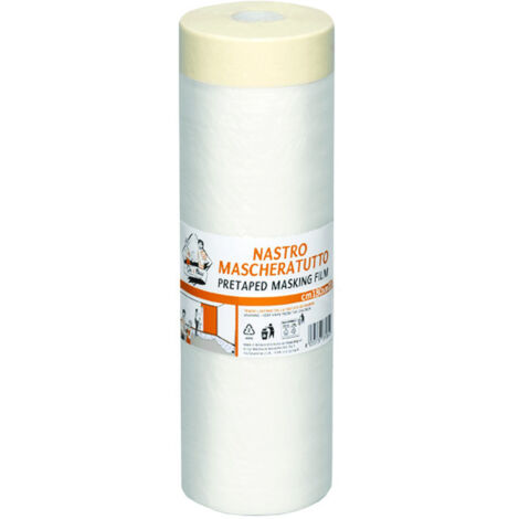 Nastro carta adesivo + film hdpe trasparente - cm.50x20mt