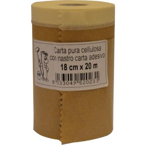 NASTRO PER MASCHERATURE CON CARTA H.180mm / 300mm LUNGHEZZA 20m CARDINALE, "180mm X 20m"