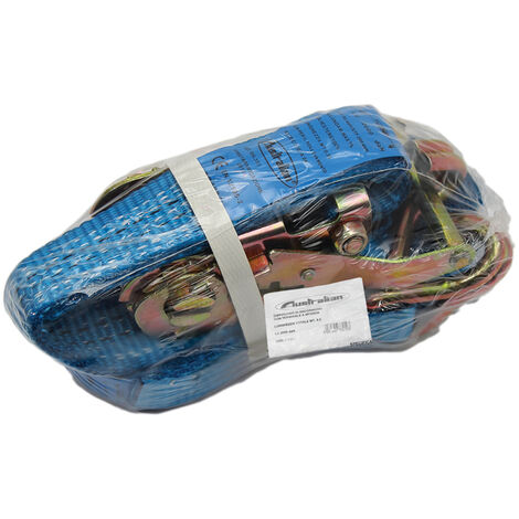 CINGHIA A CRICCHETTO ANCORAGGIO UNCINO TENDITORE 35mmx5,85mt 2000Kg AUSTRALIAN