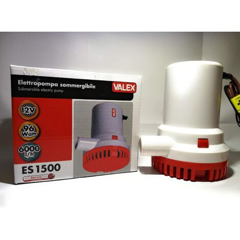 POMPA ELETTROPOMPA SOMMERSA ACQUE CHIARE 12V VALEX ES1500