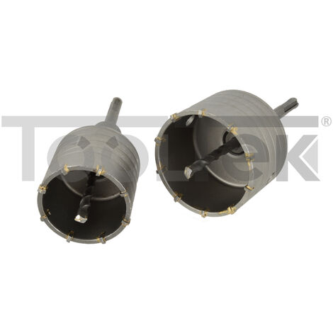 GEKO G40003 KIT FRESE CAROTATRICE A TAZZA 65+80mm PER MURO CALCESTRUZZO (1/4)