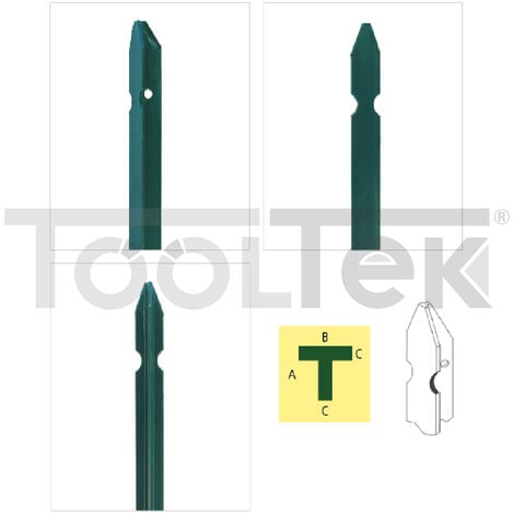 10pz Paletto Per Recinzioni Plastificato Verde H Cm.250 Mm.30x30x3 Cod - Foto 6