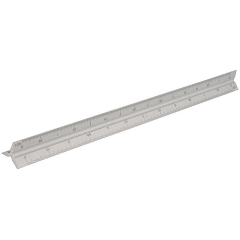 RIGA ALLUMINIO 300mm DA LAVORO CARPENTIERE TRIANGOLARE SILVERLINE 731001