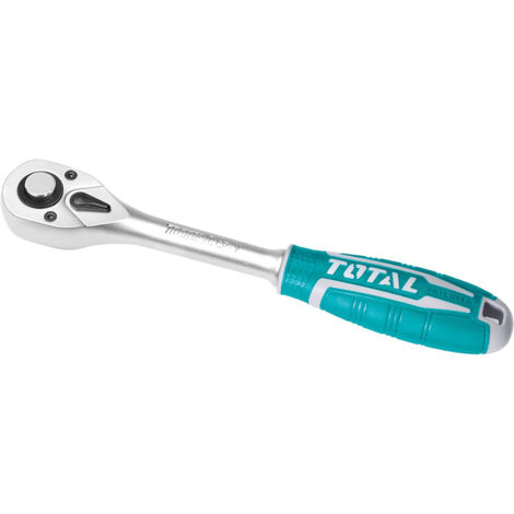 CHIAVE A CRICCHETTO REVERSIBILE 1/4" POLLICI 45T Cr-V Cr-Mo TOTAL