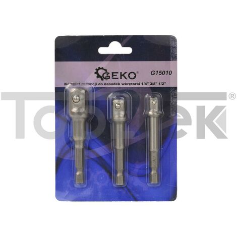 Set 4 Adattatori Bussola - Conversioni 1/4-3/8, 3/8-1/4, 1/2-3/8, 3/8-1/2 In Acciaio Cromato