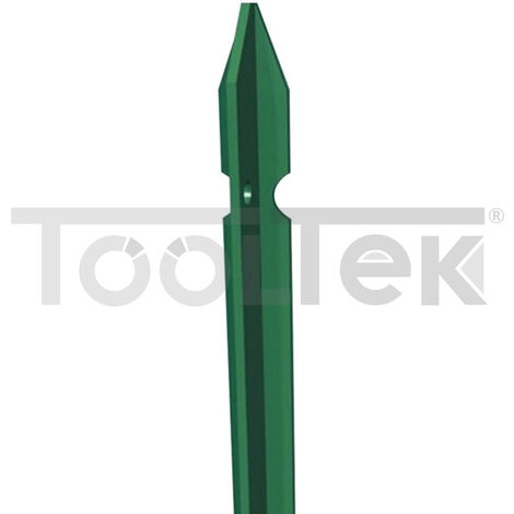 Paletti Metallici Per Recinzioni Set Di 10 In Ferro Plastificato Verde: Alti 150 Cm, Resistenti All'acqua E Alla Ruggine Paletti Per Recinzione