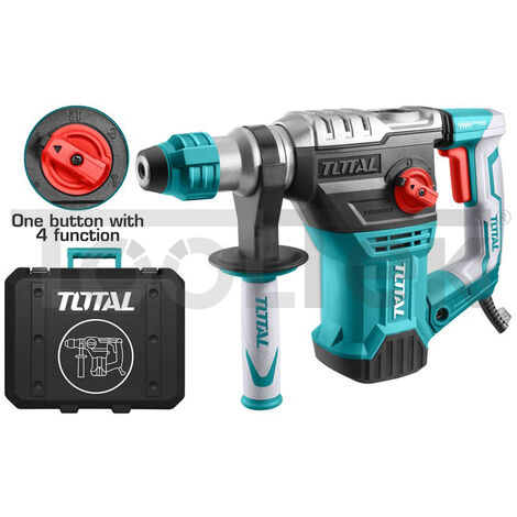 MARTELLO DEMOLITORE SDS-PLUS SCALPELLATORE TRAPANO 4 FUNZIONI 1500W TOTAL