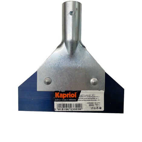 RASCHIETTO SPATOLA CON LAMA RIPORTATA SENZA MANICO 15x17cm KAPRIOL