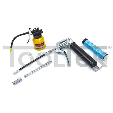 MINI INGRASSATORE A LEVA A UNA MANO +TUBO+TESTINA + GRASSO 120cc (1/5)