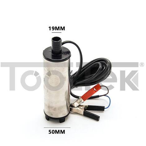 MINI POMPA A IMMERSIONE 12V TRAVASO LIQUIDI GASOLIO AUTO CAMION (1/2)