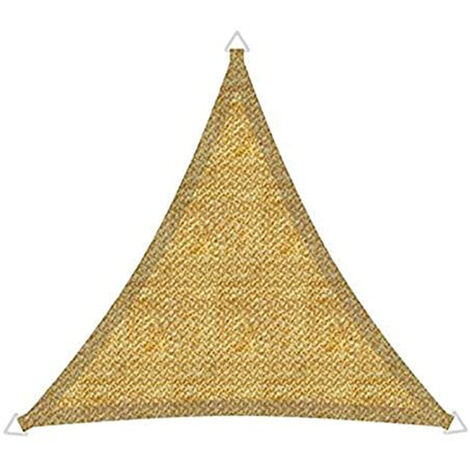 Tenda a vela ombreggiante triangolare 3,6×3,6x3,6 mt beige – Blocca oltre il 96% dei raggi UV – Cuciture resistenti e occhielli in acciaio inox – Cilvani (1/7)