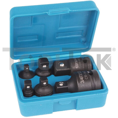 SET BUSSOLE ADATTATORI RIDUTTORI 6pz RIDUZIONE UTENSILI ARIA Cr-V