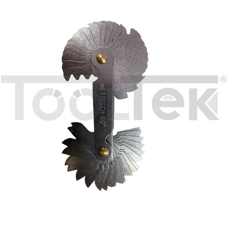 CONTAFILETTI 58 LAME PER FILETTATURE METRICHE 60° E WHIT WORTH 55° (1/2)