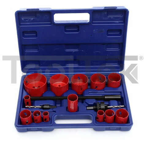 FRESE A TAZZA CAROTATRICI METALLO CARTONGESSO SET 16pz 19-76mm