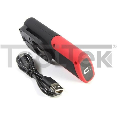 LAMPADA TORCIA LAVORO CALAMITA PORTATILE LED RICARICABILE BASE MAGNETICA, Tooltek