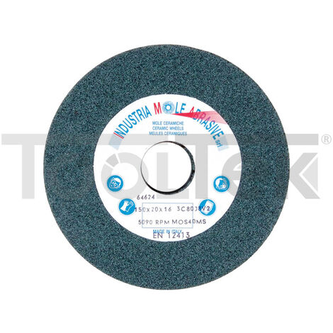 DISCO MOLA DA BANCO SILICIO LEVIGATURA METALLI DURI LEGHE Ø200mm C80J