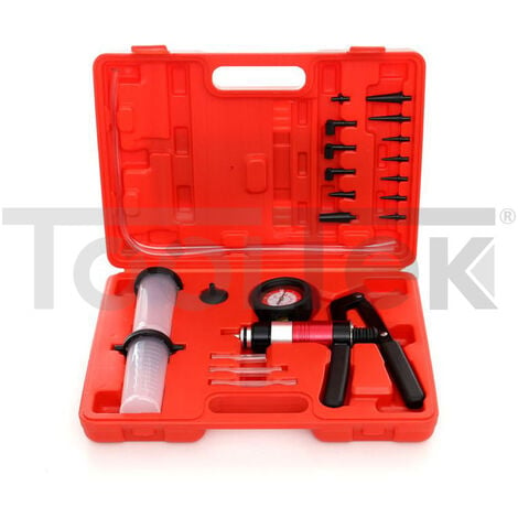 TESTER KIT SPURGO FRENI VACUOMETRO MANUALE POMPA A VUOTO