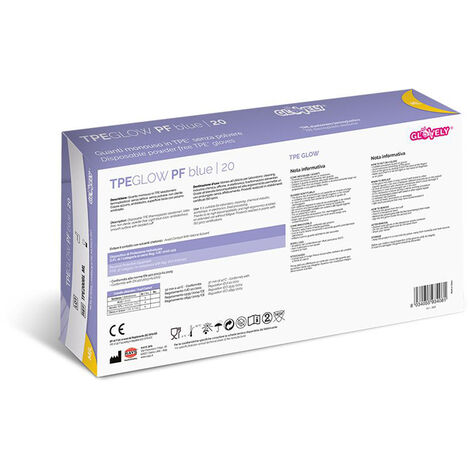 GLOVELY BIOSAFE PF TYPE 60 GUANTI MONOUSO IN LATTICE SENZA POLVERE S