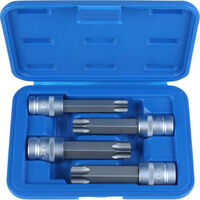 SERIE SET 4pz CHIAVI A BUSSOLA 1/2" INSERTO TORX CON FORO T70-T100 CONDOR
