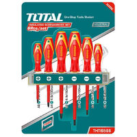 CACCIAVITI ELETTRICISTA ISOLATI KIT 6pz TAGLIO E CROCE TOTAL