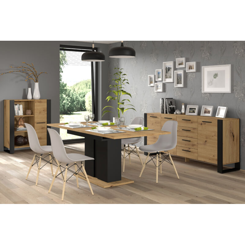 CUQUE Buffet haut Chêne sonoma Bois d'ingénierie CQ003 A3115222