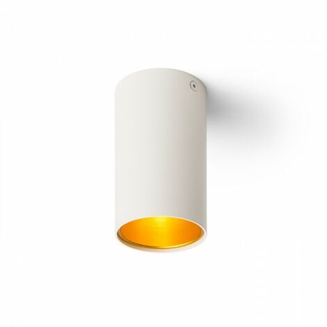 Spot de plafond TUBA blanc mat/or 230V GU10 35W (1/5)