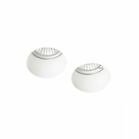 Lampe à encastrer plâtre QUO R II 230V GU10 2x8W (1/5)