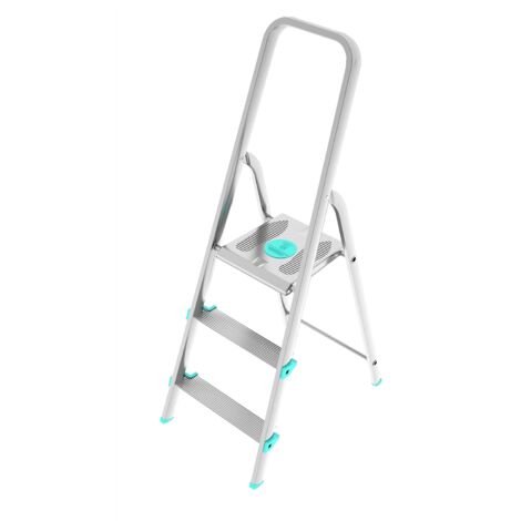 Escalier à 3 marches ultra léger et stable idéal pour la maison mod. Libellula COLOMBO (1/5)