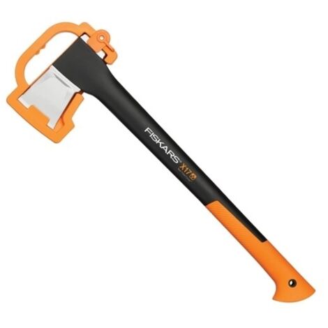 Hache à fendre Fiskars X17 – Longueur 600 mm – Poids léger 1550 g – Manche en FiberComp pour bois frais jusqu'à 30 cm