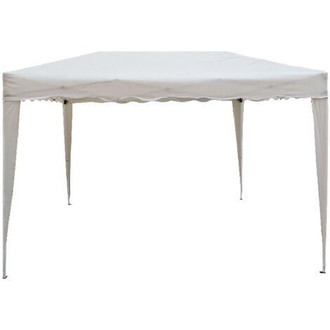 Gazebo pliant avec structure en acier avec sac inclus pour les foires et les marchés de chameau White - L300xP200xH max 260 cm (1/2)