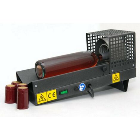 Idroweb – Boucheuse électrique horizontale de paillasse pour capsules thermorétractables – Puissance 750W – Système de glissière pour bouchage rapide