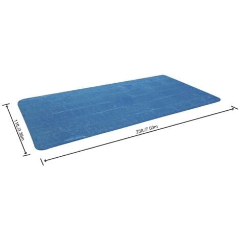 COUVERTURE SOLAIRE TOP AVEC ISOLATION THERMIQUE POUR PISCINE RECTANGULAIRE AVEC CADRE BESTWAY 732X366 -58228
