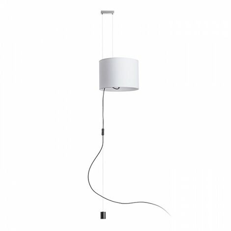 BROADWAY lampe à suspension chrome blanc 230V E27 42W (1/5)