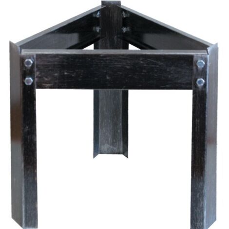 Socle tripode pour fûts d'huile en acier peint - Salon