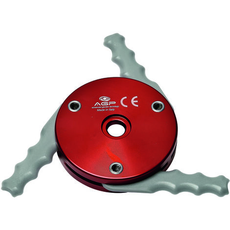 Lame de débroussailleuse DOMINATOR PROFESSIONAL 3 lames en technopolymère – Performance de coupe pour herbe et arbustes – Aluminium anodisé (1/2)