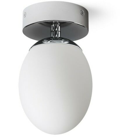 MERINGUE 11 plafonnier verre opale/chrome 230V LED G9 9W IP44 (1/5)