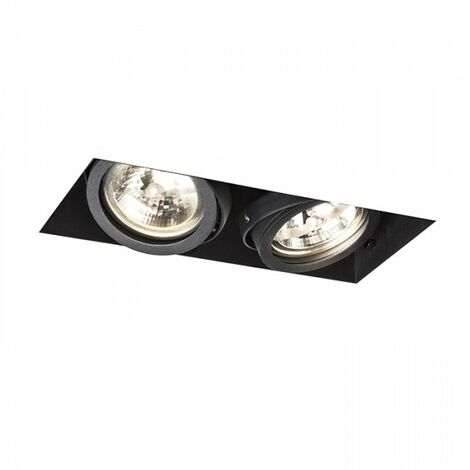 Spot ELECTRA II noir 12V G53 2x50W (1/5)