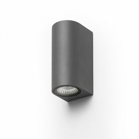 Lampe spot ZACK II gris anthracite 230V LED 2x3W 58° IP54 3000K (1/4)
