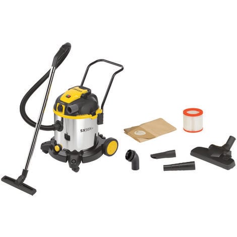 Stanley SXVC50XTDE Aspiratore Solidi e Liquidi con Presa Elettroutensili (1600 W, 50 l)