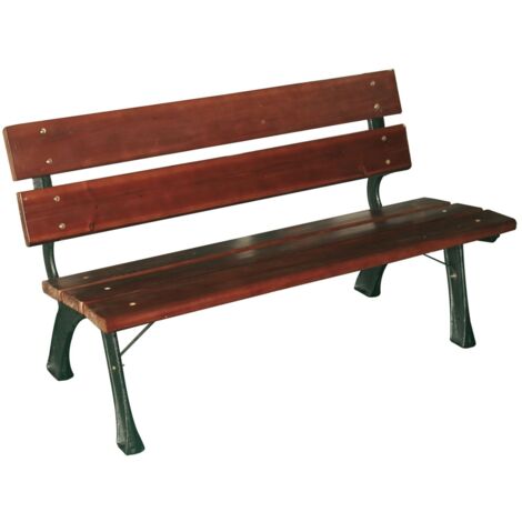 Banc Kunish avec des lattes en bois Hyde Park junior 122x60xh72 cm
