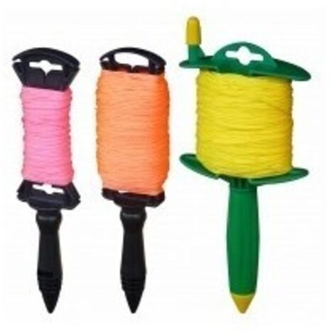 Outifrance – Corde cordonata 1,5 mm – Longueur 100 m – Pour usage professionnel – Enrouleur avec pichet en plastique – Lot de 12 pièces (1/7)