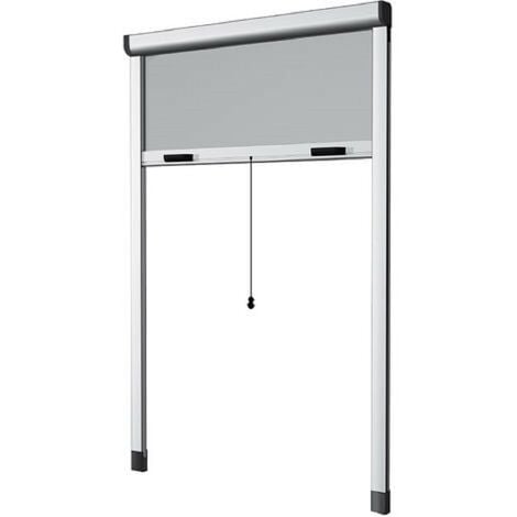 Moustiquaire rétractable verticale 100x170 par rouleau avec embrayage blanc fabriqué en Italie - Fraschetti