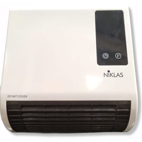 NIKLAS TRENDY CHAUFFE-VENTILATEUR DE SALLE DE BAIN NUMÉRIQUE 26x16xH28 cm