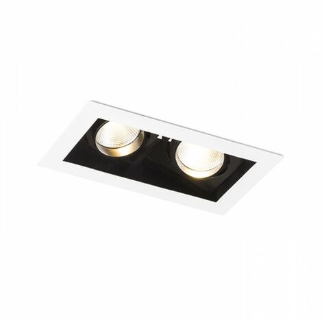 Spot encastrable BONDY II blanc 230V LED 2x7W 24° 3000K (1/3)