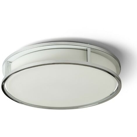 Plafonnier BIG LED 35 opale/verre noir 230V LED 24W IP44 3000K (1/5)