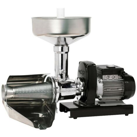 Presse-tomate électrique de table en acier inoxydable – Moteur 0,50 CV – Filtre et égouttoir AISI 304 – Pare-éclaboussures inclus (1/2)